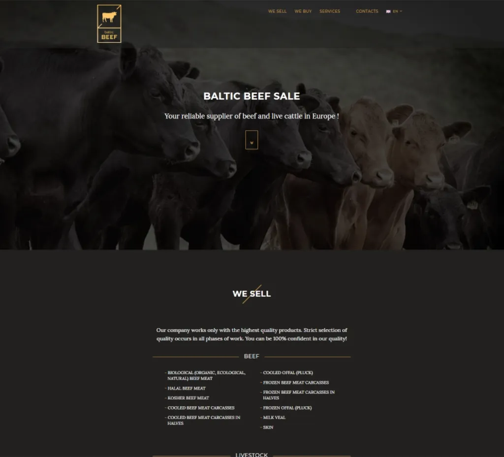 Vietne Balticbeef.com